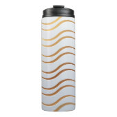 Goldenes Muster 3 Thermosbecher (Vorderseite)