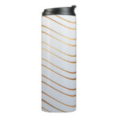 Goldenes Muster 3 Thermosbecher (Nach links gedreht)