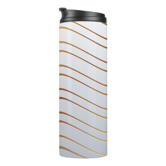 Goldenes Muster 3 Thermosbecher (Nach rechts gedreht)