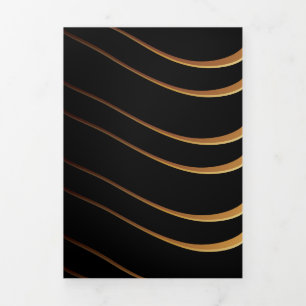 Goldenes Muster 4 Dreifach Gefaltete Urlaubskarte