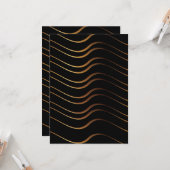 Goldenes Muster 4 Karte (Vorderseite/Rückseite Beispiel)