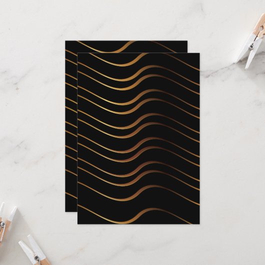 Goldenes Muster 4 Karte (Vorderseite/Rückseite Beispiel)