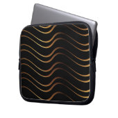 Goldenes Muster 4 Laptopschutzhülle (Vorderseite Links)