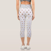 Goldenes Muster 5 Capri Leggings (Rückseite)