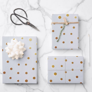 Goldenes Muster 5 Geschenkpapier Set