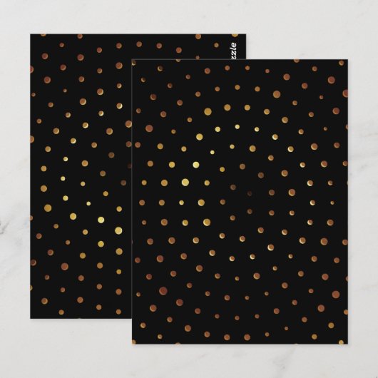 Goldenes Muster 6 Postkarte (Vorne/Hinten)