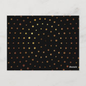 Goldenes Muster 6 Postkarte (Rückseite)