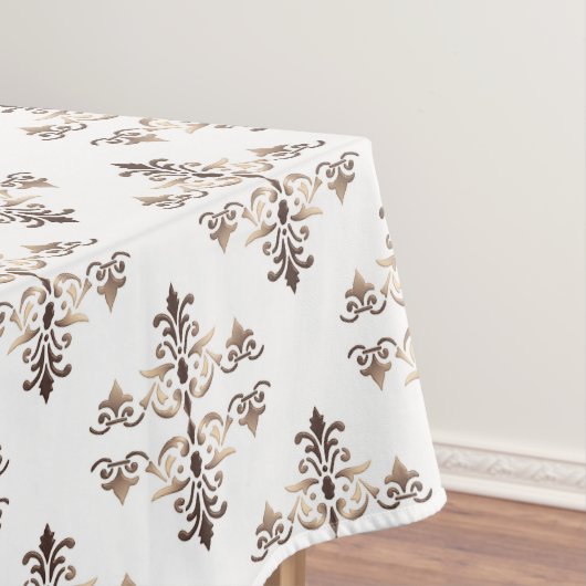 goldenes Muster des Damastes Tischdecke (Beispiel)