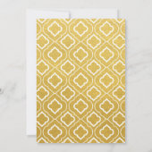 Goldenes Muster - Einladung zum 50. Hochzeitstag (Rückseite)