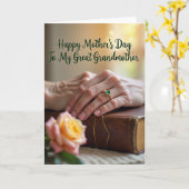 Goldenes Muttertagsgeschenk Karte (Gelbe Blume)