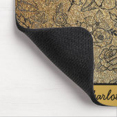 Goldenes, nahtloses Muster personalisiert Mousepad (Ecke)