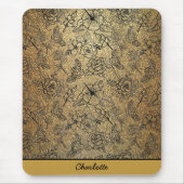 Goldenes, nahtloses Muster personalisiert Mousepad (Vorne)