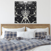 Goldenes Netz Leinwanddruck (Insitu (Schlafzimmer))
