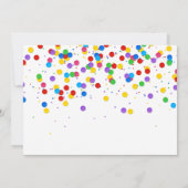 Goldenes Neujahr 2022 Ballon Farbiges Confetti Par Einladung (Rückseite)