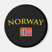 Goldenes Norwegen Magnet (Vorne)