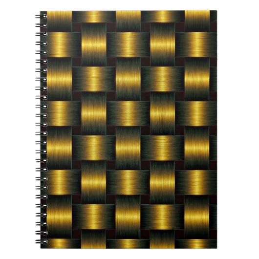 Goldenes Notebookgoldengitter Notizblock (Vorderseite)