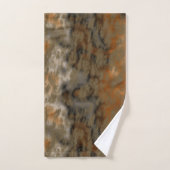 Goldenes Olive Abstrakt Badhandtuch Set (Handtuch)