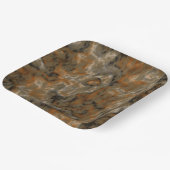 Goldenes Olive Abstrakt Pappteller (Gewinkelt)