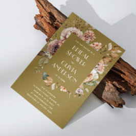 Goldenes Olive Brautparty | Rustikaler Boho Garden Einladung