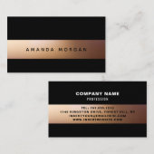 Goldenes Ombré, modern Visitenkarte (Vorne/Hinten)