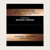 Goldenes Ombré, moderne Doppeltreue Visitenkarten (Außenseite Aufgefaltet)