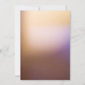 Goldenes Ombré, modernes Party zur Haushaltserwärm Ankündigung (Rückseite)