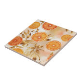 Goldenes Orangenscheibenmuster Fliese (Seite)