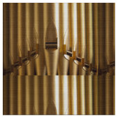 Goldenes Orgelpfeifegewebe Stoff (Nahaufnahme)