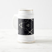 Goldenes Ornament Bierglas (Vorderseite Links)