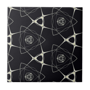 Goldenes Ornament Fliese