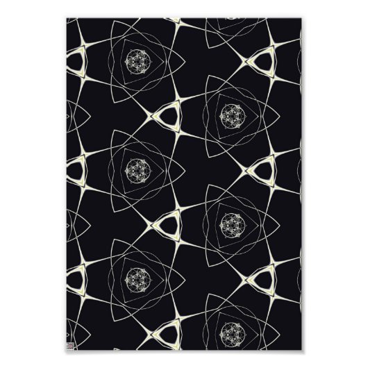 Goldenes Ornament Fotodruck (Vorne)