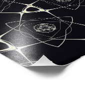 Goldenes Ornament Fotodruck (Ecke)