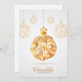 Goldenes Ornament Frohe Weihnachten Frohes Neues J (Vorne/Hinten)