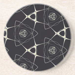 Goldenes Ornament Getränkeuntersetzer