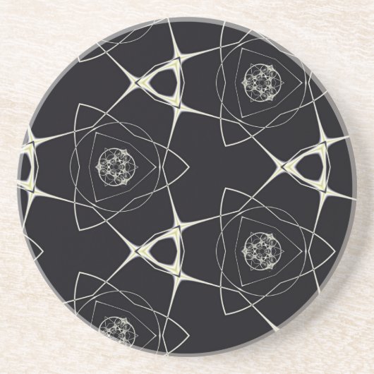 Goldenes Ornament Getränkeuntersetzer (Vorne)