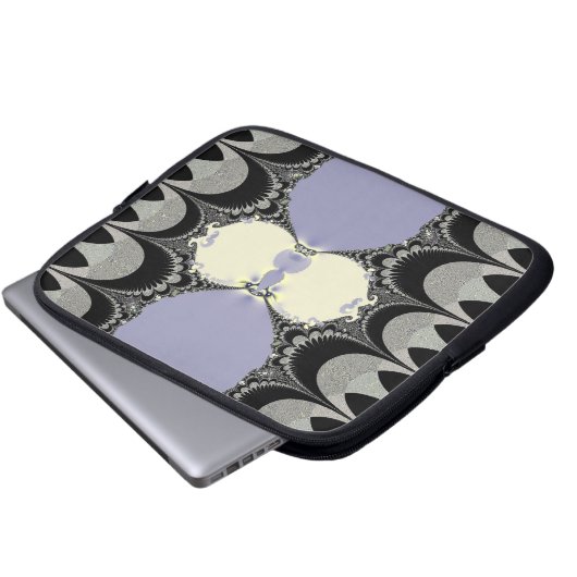 Goldenes Ornament Laptopschutzhülle (Vorne Knopf)