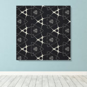 Goldenes Ornament Leinwanddruck (Insitu (Holzboden))