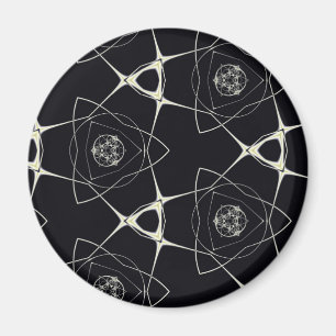 Goldenes Ornament Magnet