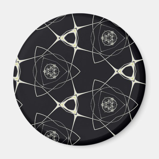 Goldenes Ornament Magnet (Vorne)