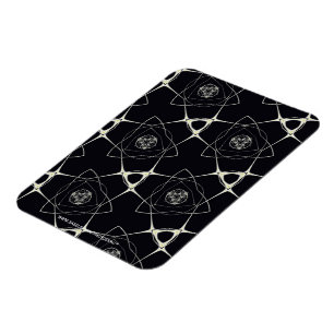 Goldenes Ornament Magnet