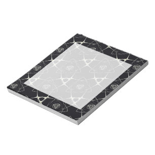 Goldenes Ornament Notizblock