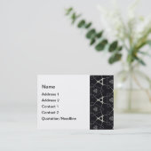 Goldenes Ornament Visitenkarte (Stehend Vorderseite)