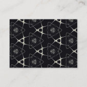 Goldenes Ornament Visitenkarte (Rückseite)