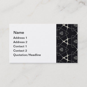 Goldenes Ornament Visitenkarte