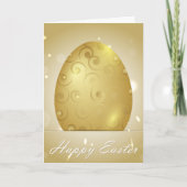 Goldenes Ostereier Karte (Vorderseite)