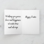 Goldenes Ostereier Karte (Innenseite)