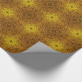 Goldenes östliches geometrisches Stern-Packpapier Geschenkpapier (Ecke)