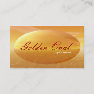 Goldenes Oval Visitenkarte