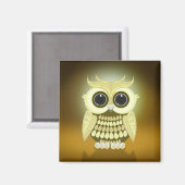Goldenes Owl Magnet (Vorderseite/Rückseite)