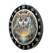 Goldenes Owl Sternlichtdesign Dartscheibe (Vorderseite rechts)